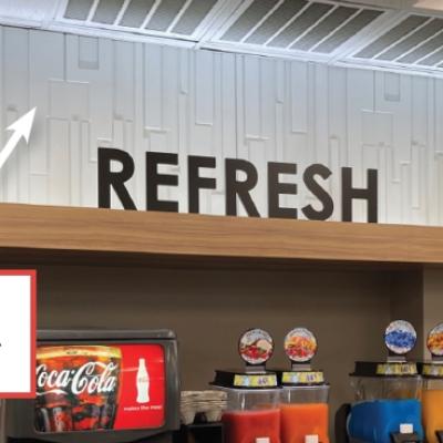 Vertical White Texture Accent